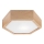 Plafond Lamp OAK HEX 1xE27/60W/230V d. 32 cm eiken