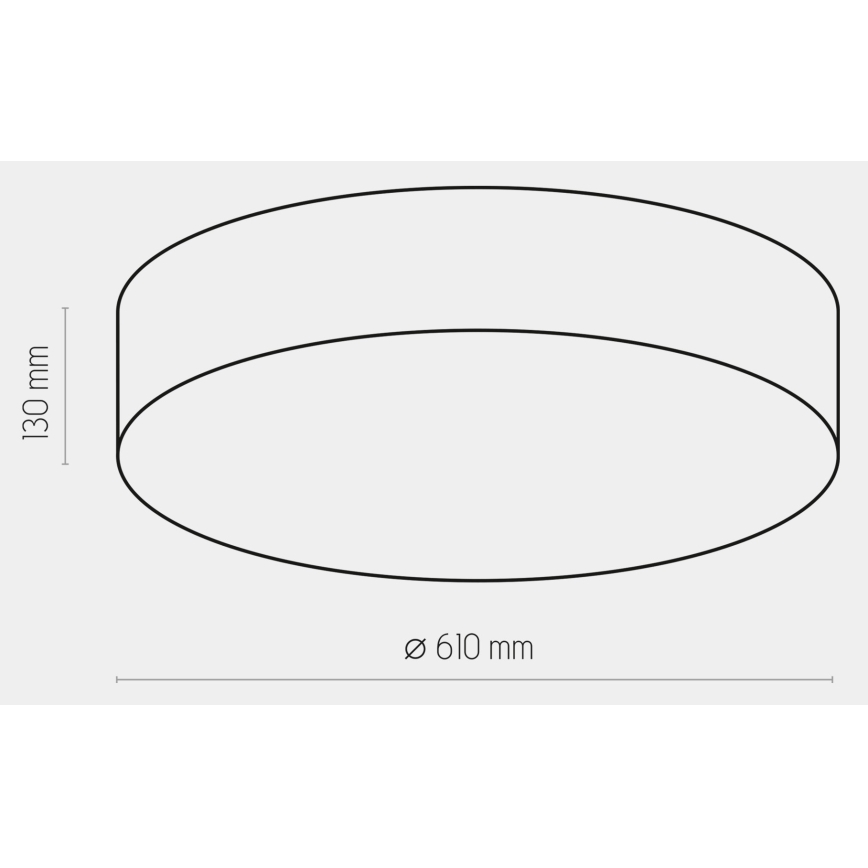 Plafond Lamp RONDO 4xE27/15W/230V d. 61 cm beige