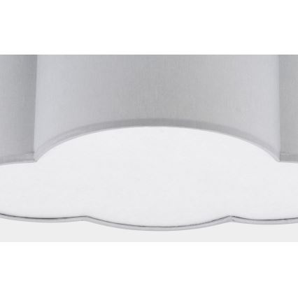 Plafond Lamp voor Kinderen CLOUD MINI 2xE27/15W/230V grijs