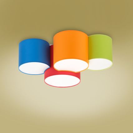 Plafond Lamp voor Kinderen MONA KIDS 4xE27/15W/230V