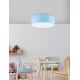 Plafond Lamp voor Kinderen RONDO KIDS 4xE27/15W/230V blauw