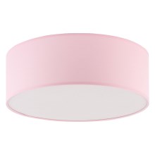 Plafond Lamp voor Kinderen RONDO KIDS 4xE27/15W/230V roze