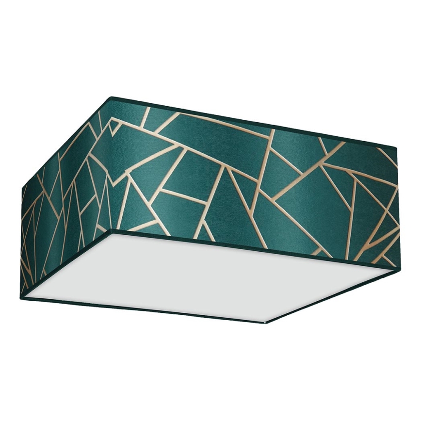 Plafond Lamp ZIGGY 3xE27/60W/230V groen/goud