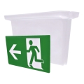 Plafondbord voor noodverlichting met pictogrammen