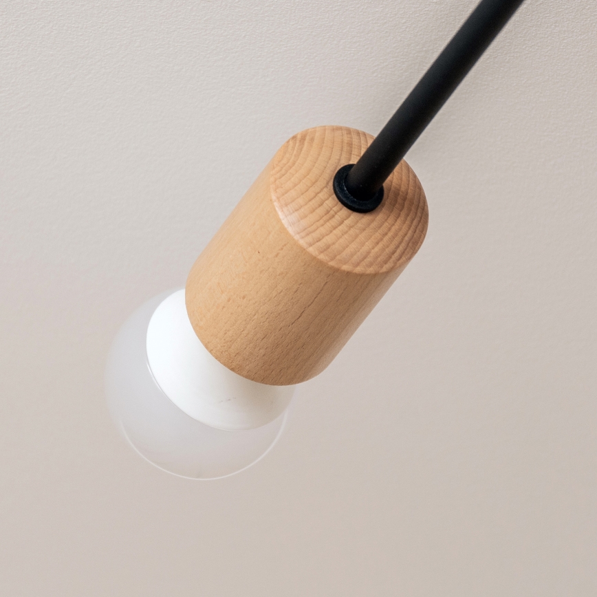 Plafondkroonluchter CAMBRIDGE 4xE27/15W/230V, grenen