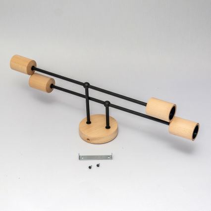 Plafondkroonluchter CAMBRIDGE 4xE27/15W/230V, grenen