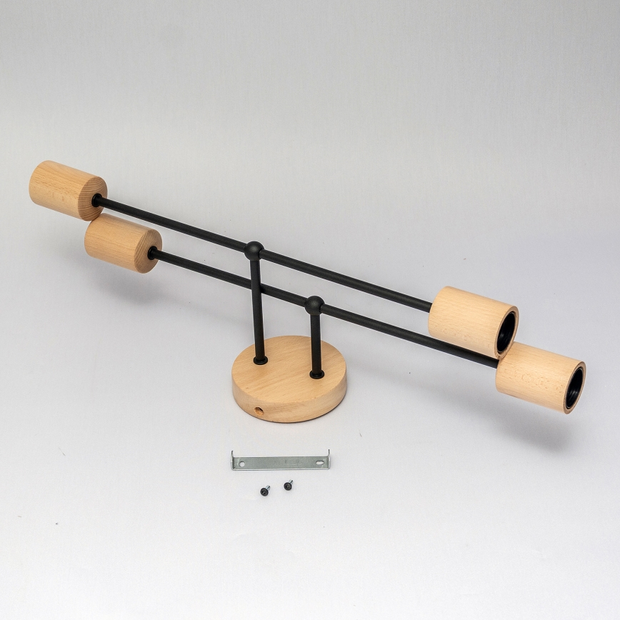 Plafondkroonluchter CAMBRIDGE 4xE27/15W/230V, grenen