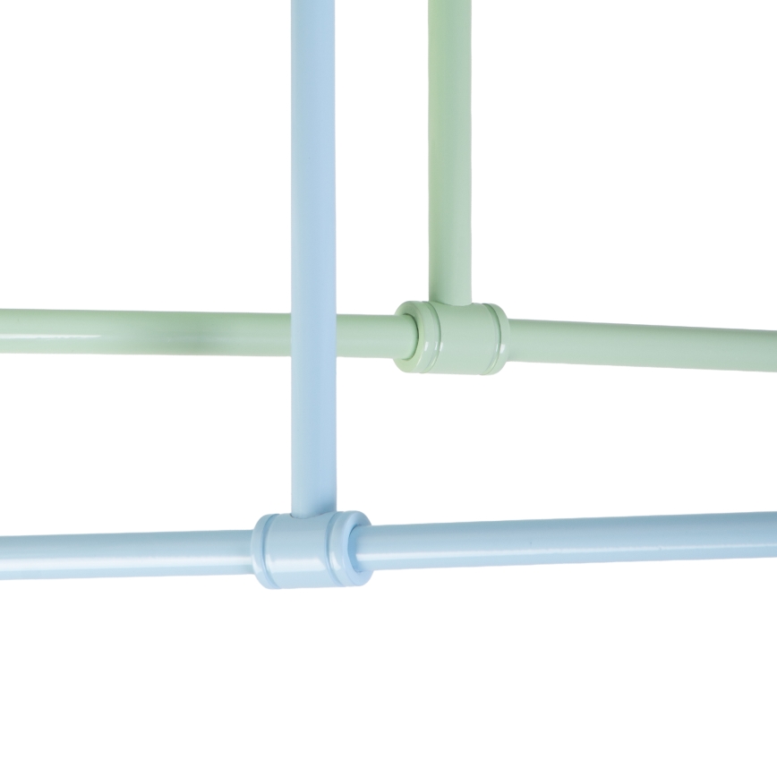 Plafondkroonluchter CAMBRIDGE 4xE27/15W/230V groen/blauw
