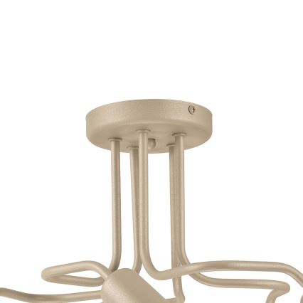 Plafondkroonluchter CHARLIE 5xE27/15W/230V beige