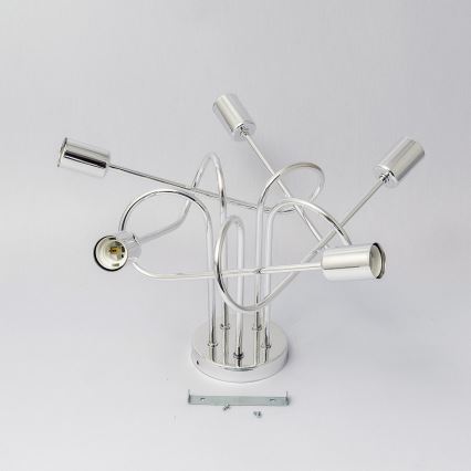 Plafondkroonluchter OXFORD 5xE27/15W/230V glanzend chroom