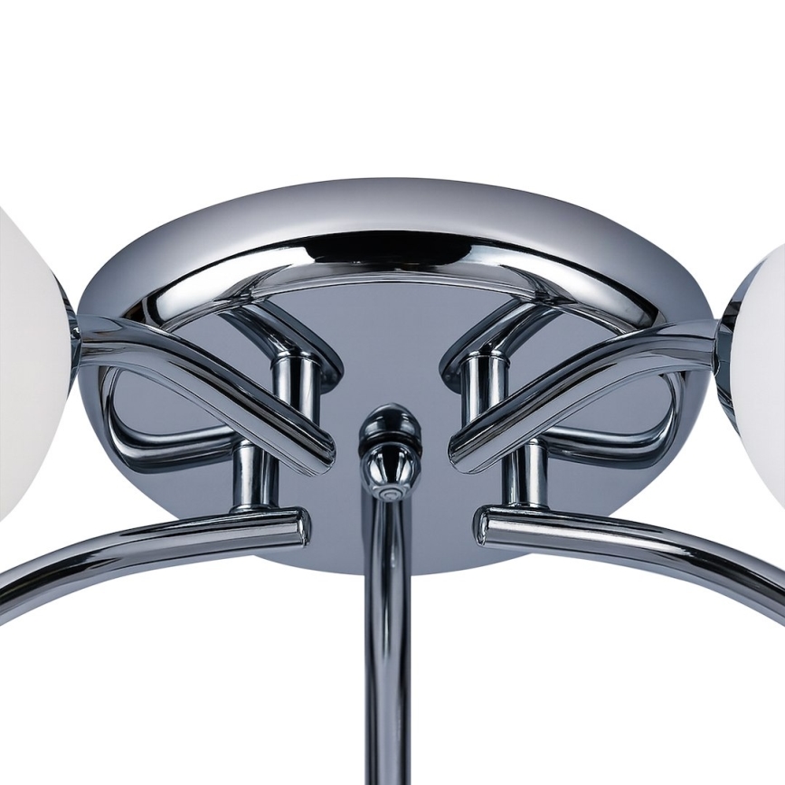 Plafondkroonluchter PORTOS 5xE14/10W/230V glanzend chroom