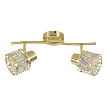 Plafondkroonluchter ZAHARA 2xE27/10W/230V goud