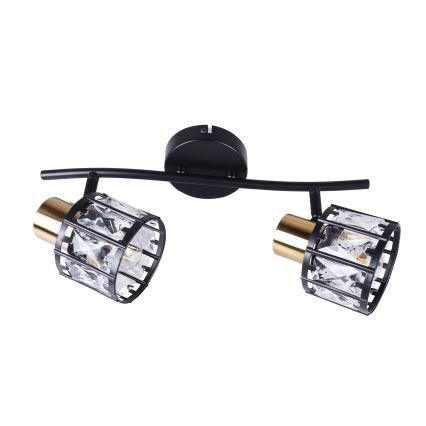 Plafondkroonluchter ZAHARA 2xE27/10W/230V zwart