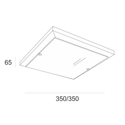 Plafondlamp 2xE27/60W/230V grenen - FSC gecertificeerd