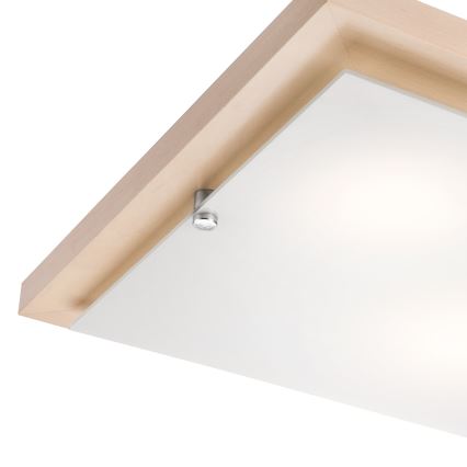 Plafondlamp 2xE27/60W/230V beuken - FSC gecertificeerd