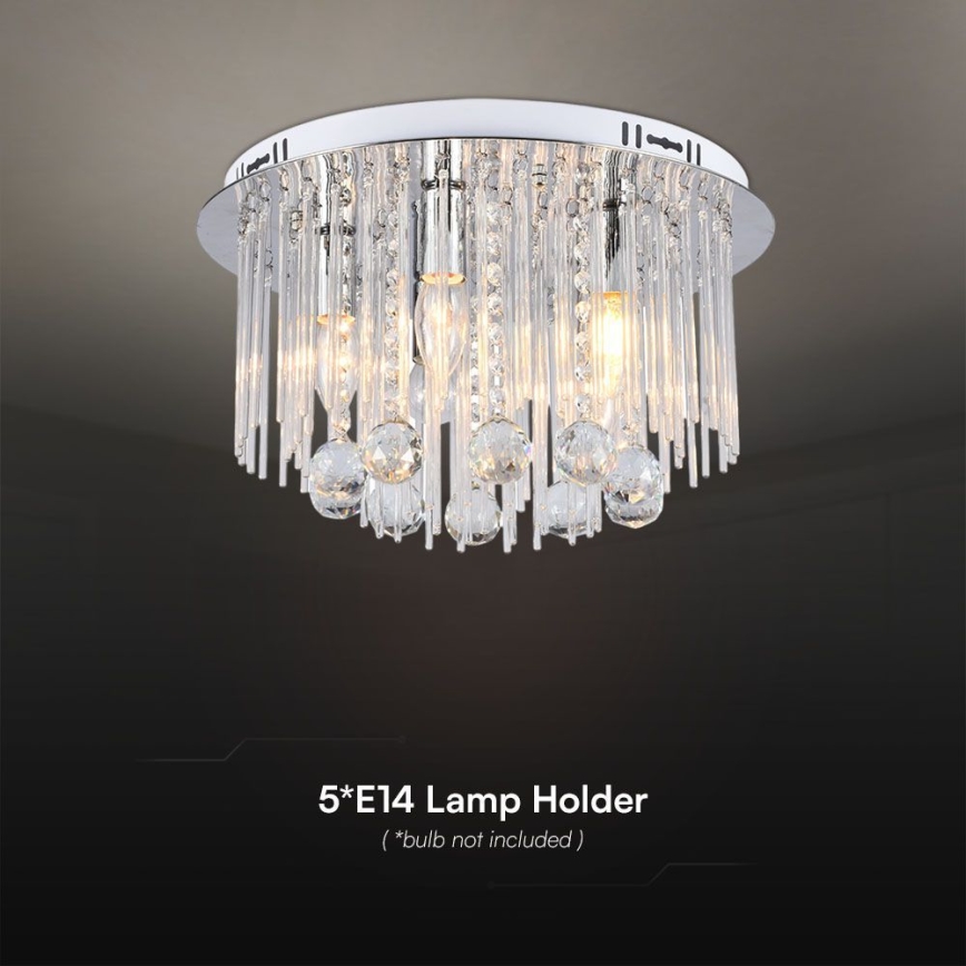 Plafondlamp 5xE14/40W/230V diameter 40 cm