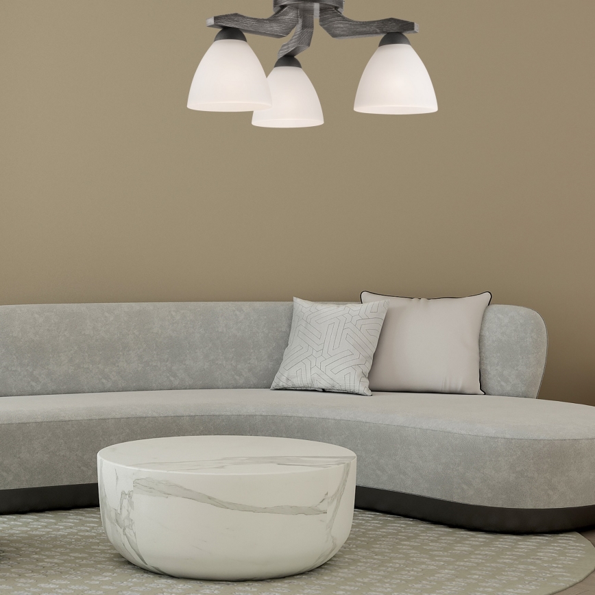 Opbouwlamp ADRIANO 3xE27/60W/230V beuk