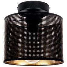 Plafondlamp ALDO 1xE27/60W/230V diameter 20 cm zwart