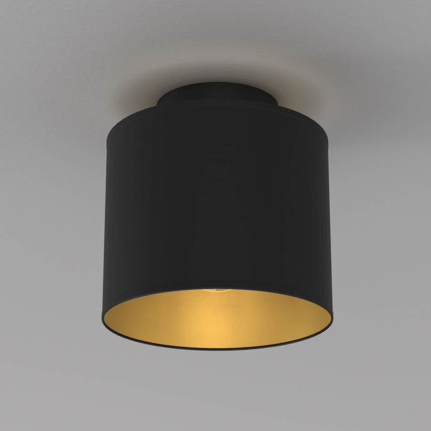 Plafondlamp ARDEN 1xE27/15W/230V Ø 18 cm zwart