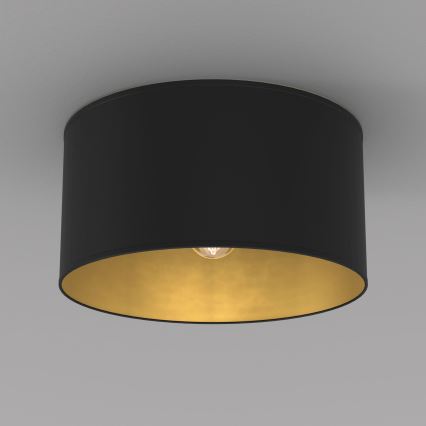 Plafondlamp ARDEN 1xE27/15W/230V Ø 40 cm zwart