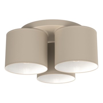 Plafondlamp ARDEN 3xE27/15W/230V Ø 30 cm beige