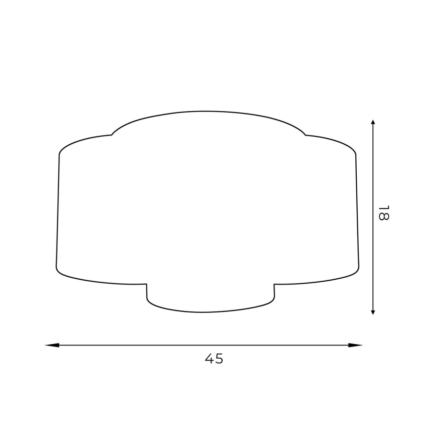 Plafondlamp ARDEN 3xE27/60W/230V zwart/wit