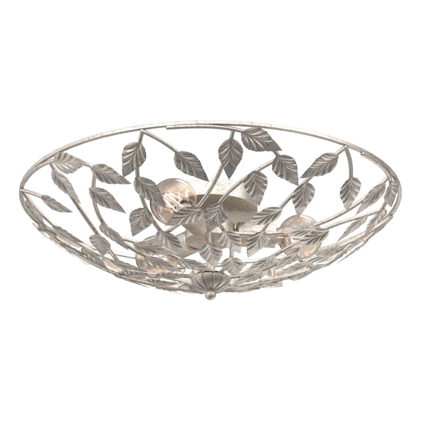 Plafondlamp ARION 3xE27/15W/230V wit/patina