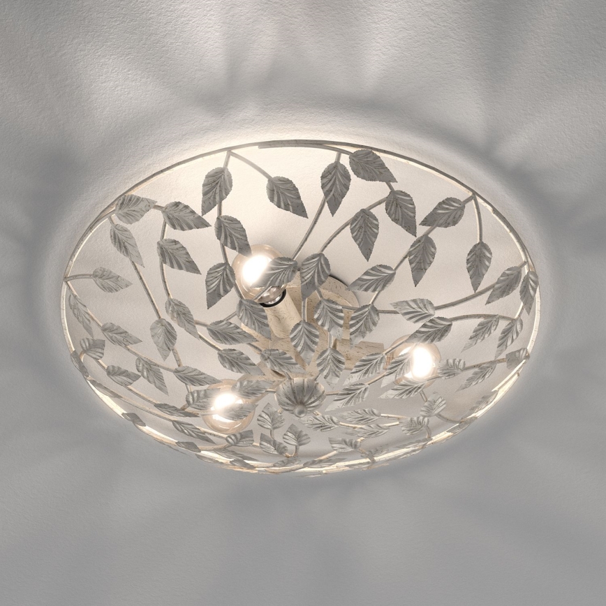 Plafondlamp ARION 3xE27/15W/230V wit/patina