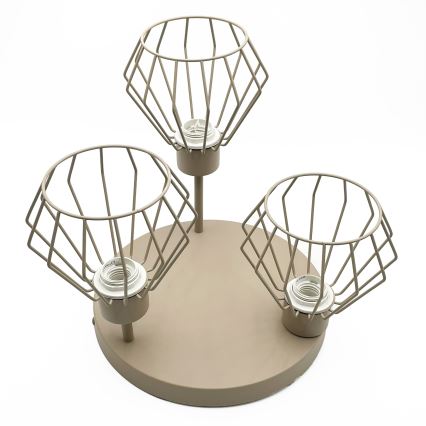 Plafondlamp AUDREY 3xE27/60W/230V beige