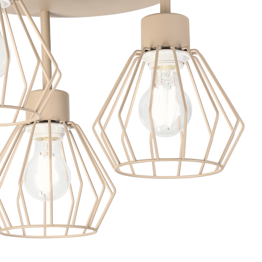Plafondlamp AUDREY 3xE27/60W/230V beige