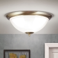 Plafondlamp AUSTRIAN OLD LAMP 3xE27/60W/230V diameter 50 cm brons/wit