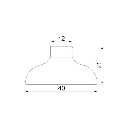 Plafondlamp BASCA 1xE27/15W/230V Ø 40 cm bordeaux