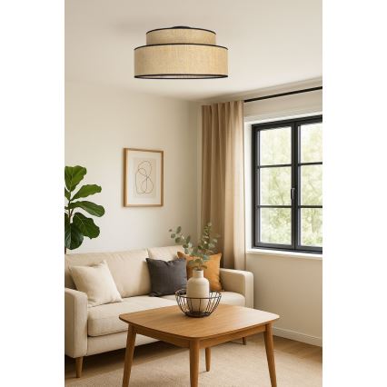 Plafondlamp BOHO 1xE27/60W/230V beige