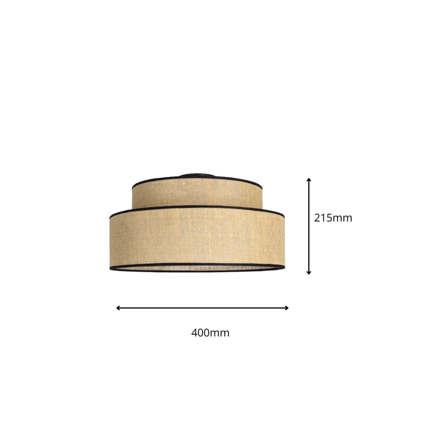 Plafondlamp BOHO 1xE27/60W/230V beige
