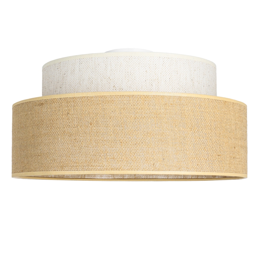 Plafondlamp BOHO 1xE27/60W/230V crème/beige