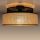 Plafondlamp BOHO 1xE27/60W/230V zwart/rotan