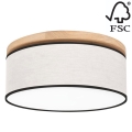Plafondlamp BOHO 2xE27/25W/230V diameter 38 cm eiken – FSC gecertificeerd