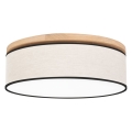 Plafondlamp BOHO 3xE27/25W/230V diameter 48 cm eiken