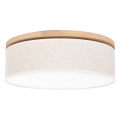 Plafondlamp BOHO 3xE27/25W/230V diameter 48 cm eiken