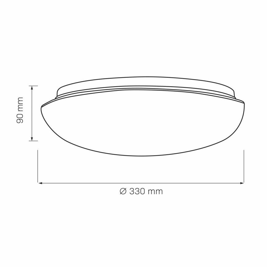 Plafondlamp BONIFACY 2xE27/20W/230V diameter 33 cm wit