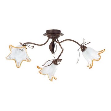 Plafondlamp BRAGA 3xE27/15W/230V brons