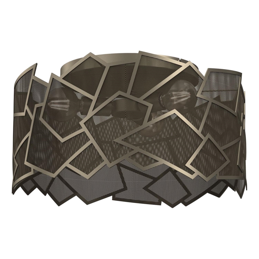 Plafondlamp CAMO 3xE27/15W/230V goud