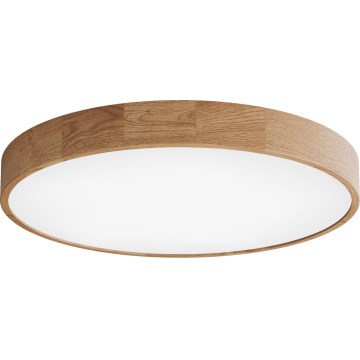 Plafondlamp CLEO 6xE27/24W/230V Ø 80 cm eiken