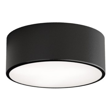 Plafondlamp CLEO met bewegings- en schemersensor 1xE27/40W/230V Ø 20 cm zwart