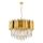 Plafondlamp CRYSTALLINE 8xE27/40W/230V goud