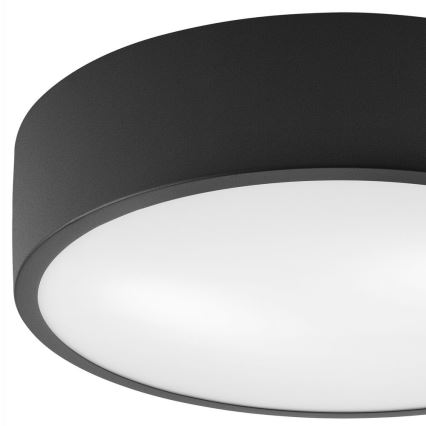 Plafondlamp DANTE 1xE27/60W/230V diameter 26 cm zwart