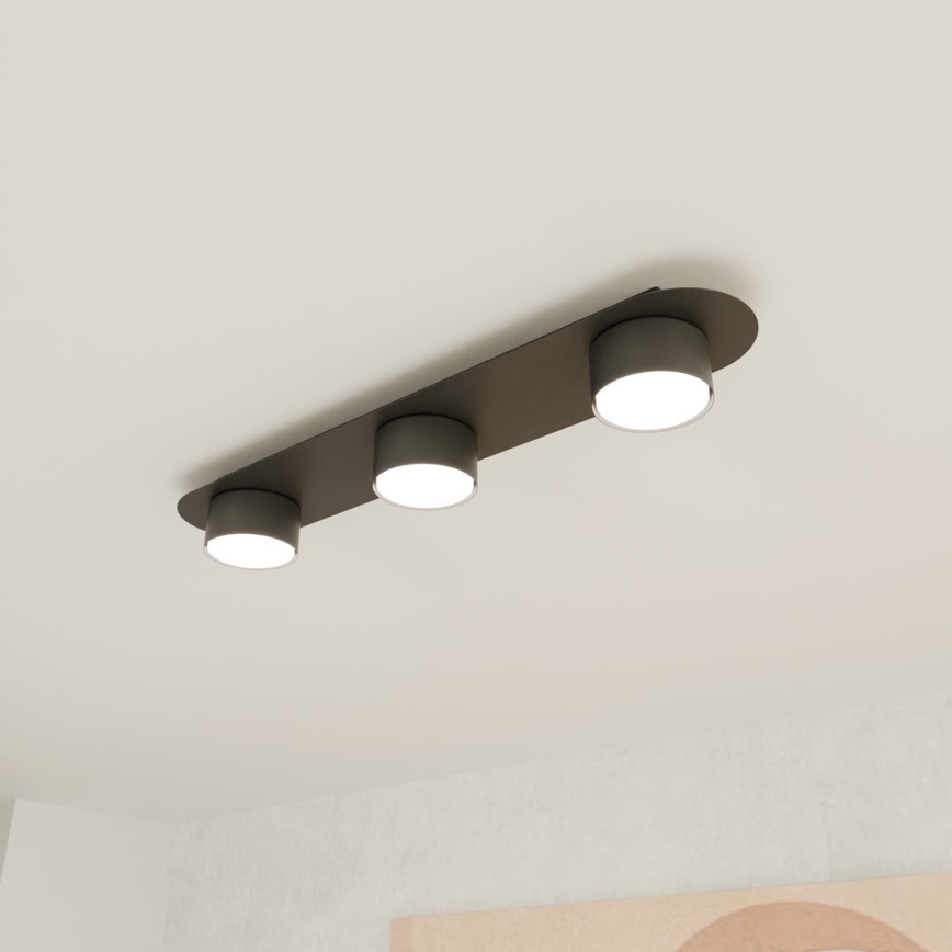 Plafondlamp DIAZ 3xGX53/12W/230V zwart