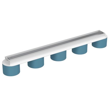 Plafondlamp DIXIE 5xGX53/11W/230V blauw