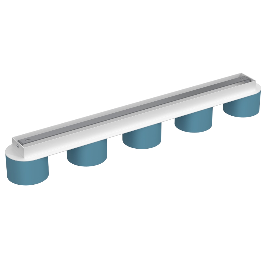 Plafondlamp DIXIE 5xGX53/11W/230V blauw