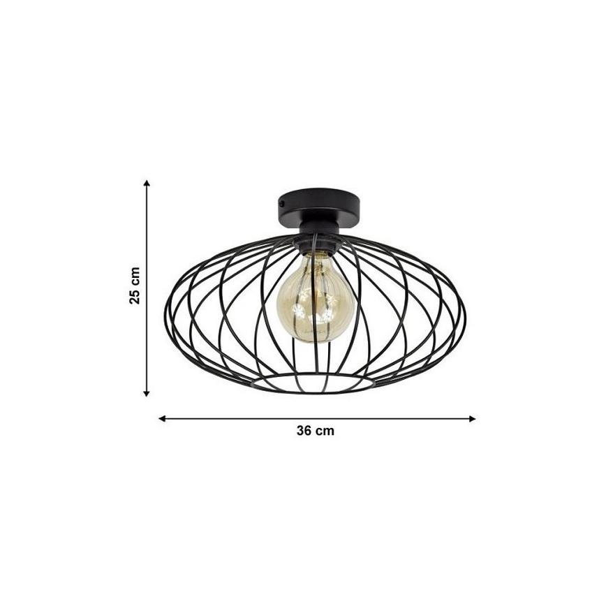 Plafondlamp EARTH L 1xE27/60W/230V